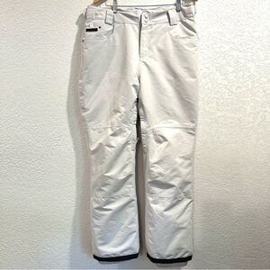 Liquid Ski Snowboarding Snow Pants with Adjustable Waist Off White Very Lt Gray